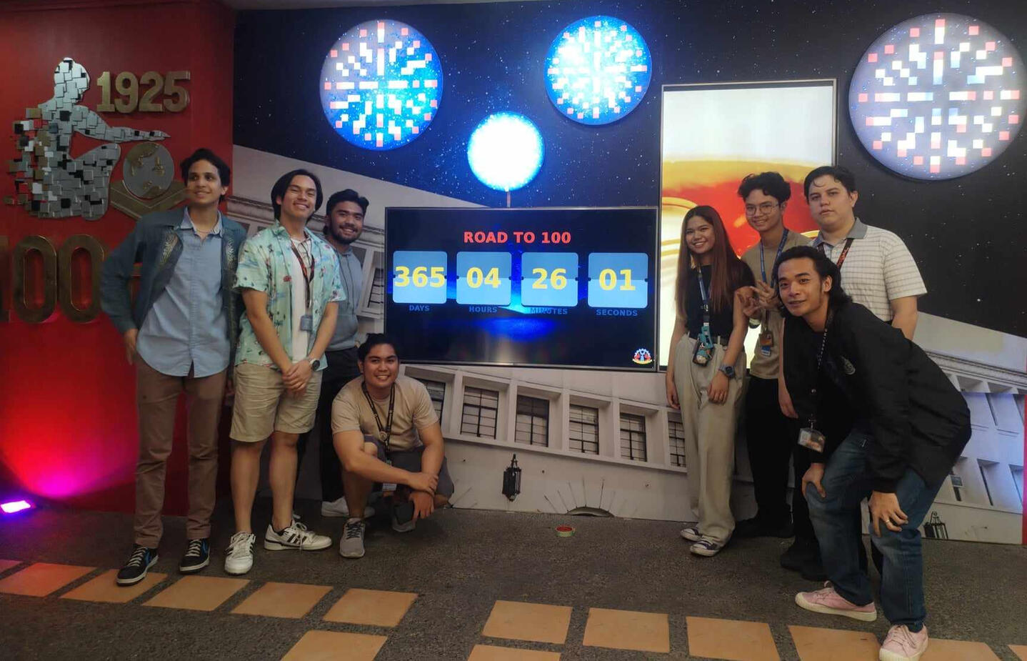 Photo with the Centennial Team