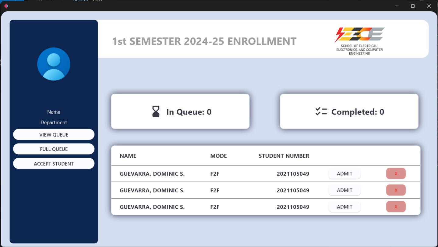 EECE Enrollment Queue